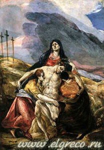 Пьета, или Оплакивание Христа. Эль Греко